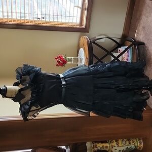 Wednesday Addams Black dress costume - Girls